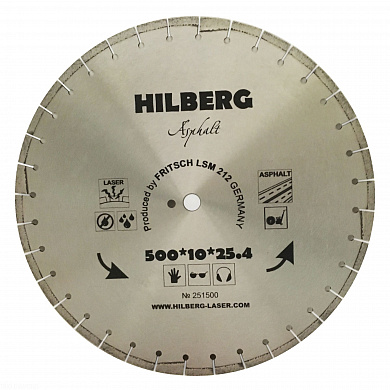 Алмазный диск Hilberg Asphalt Laser Ø500 мм HM311