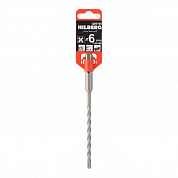 Бур по бетону Hilberg Quadro 6*160мм SDS-plus Q06160