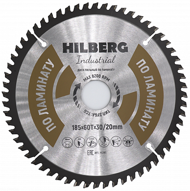 Алмазный диск Hilberg Industrial Ламинат Ø185 мм HL250