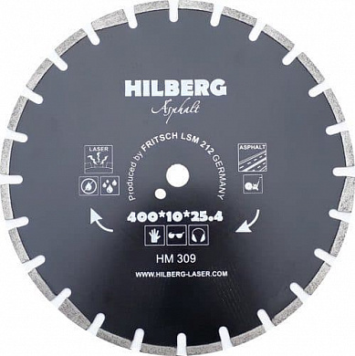 Алмазный диск Hilberg Asphalt Laser Ø400 мм HM309
