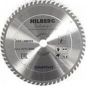 Алмазный диск Hilberg Industrial Дерево Ø350/60/32 мм HW351
