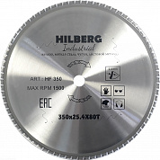 Алмазный диск Hilberg Industrial Металл Ø350 мм HF350